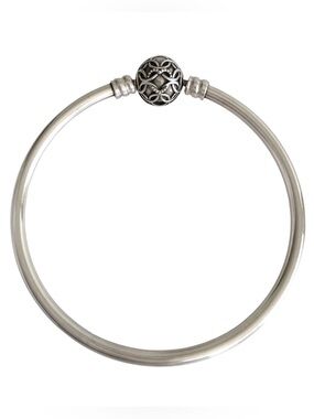 Pandora Bangle Patterns of Love Bracelet with Sterling Silver Ball Clasp